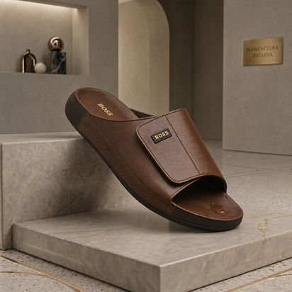 Claquette BOSS Homme en Cuir